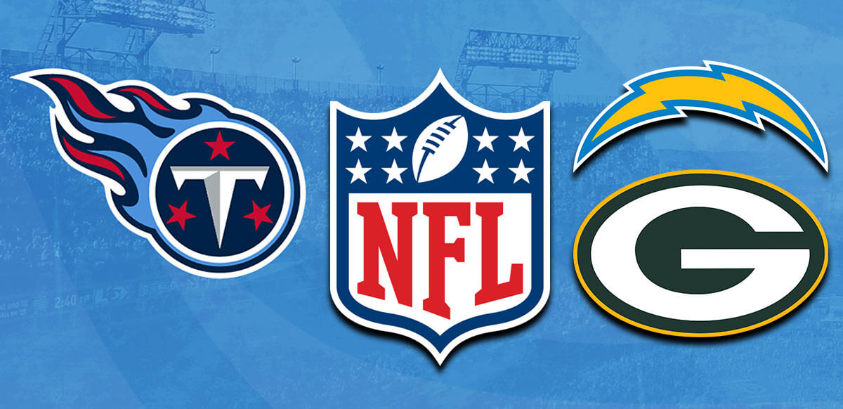 Titans Chargers Green Bay NFL