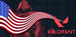 USA Flag Valorant Logo Background