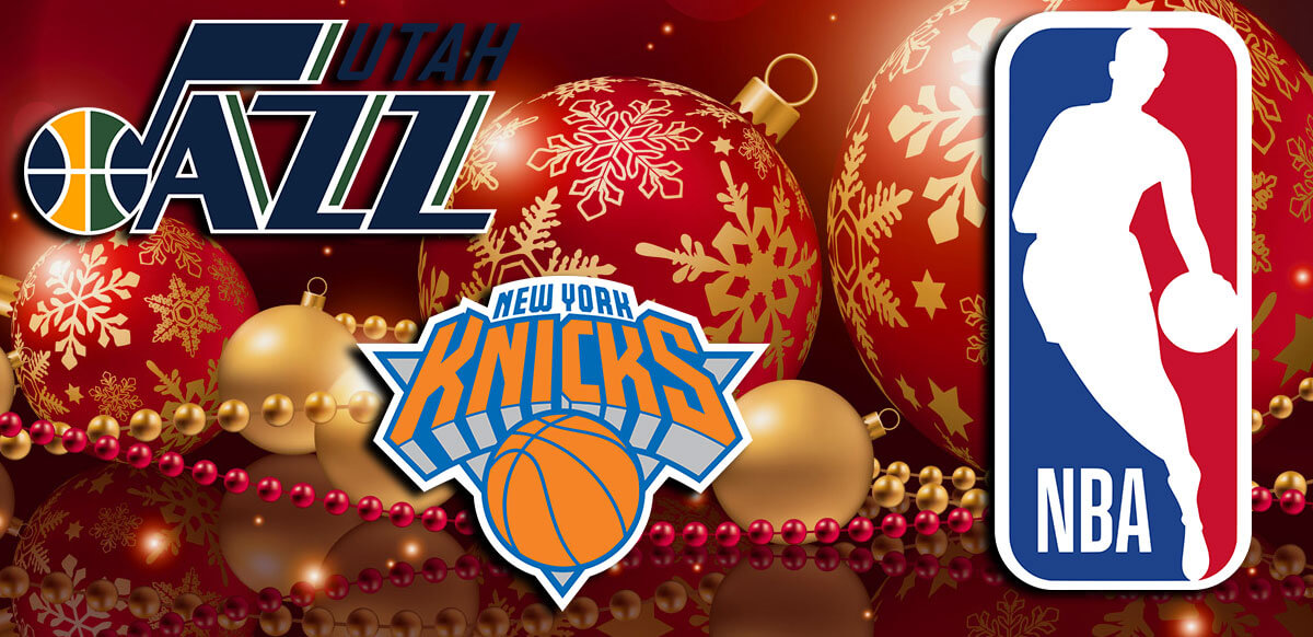Utah Jazz And New York Knicks Christmas Background