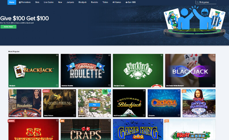 FanDuel Casino Hub Screenshot