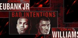 Eubank Jr And Williams Blood Red Steel Background