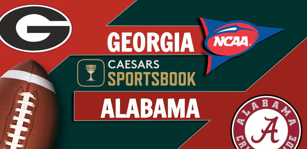 Georgia Alabama Caesars Sportsbook Football Background