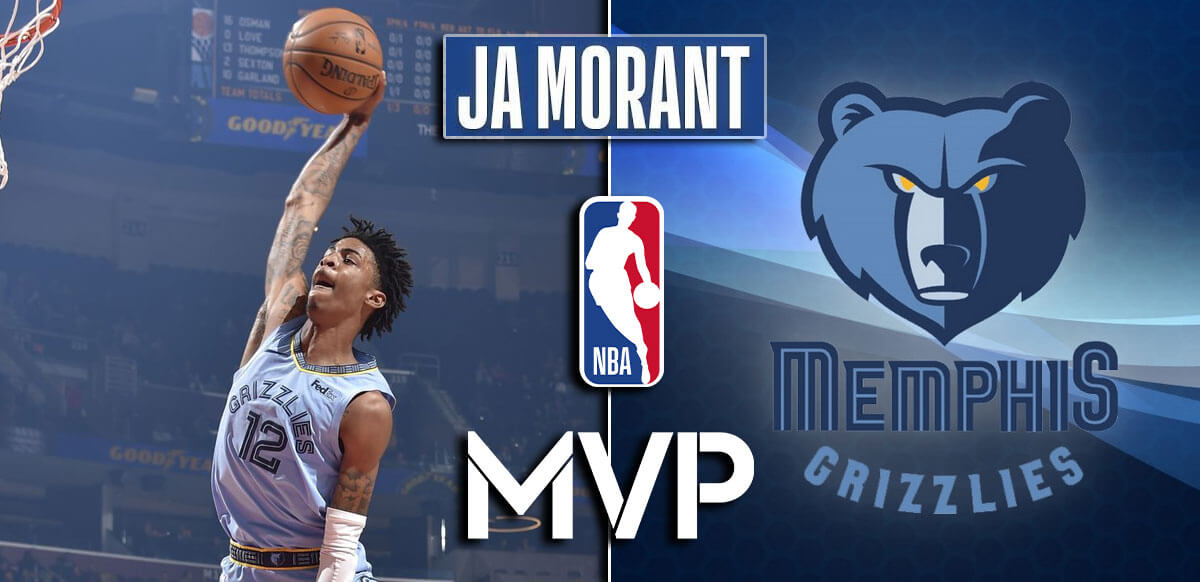 Ja Morant MVP With Memphis Grizzlies Background