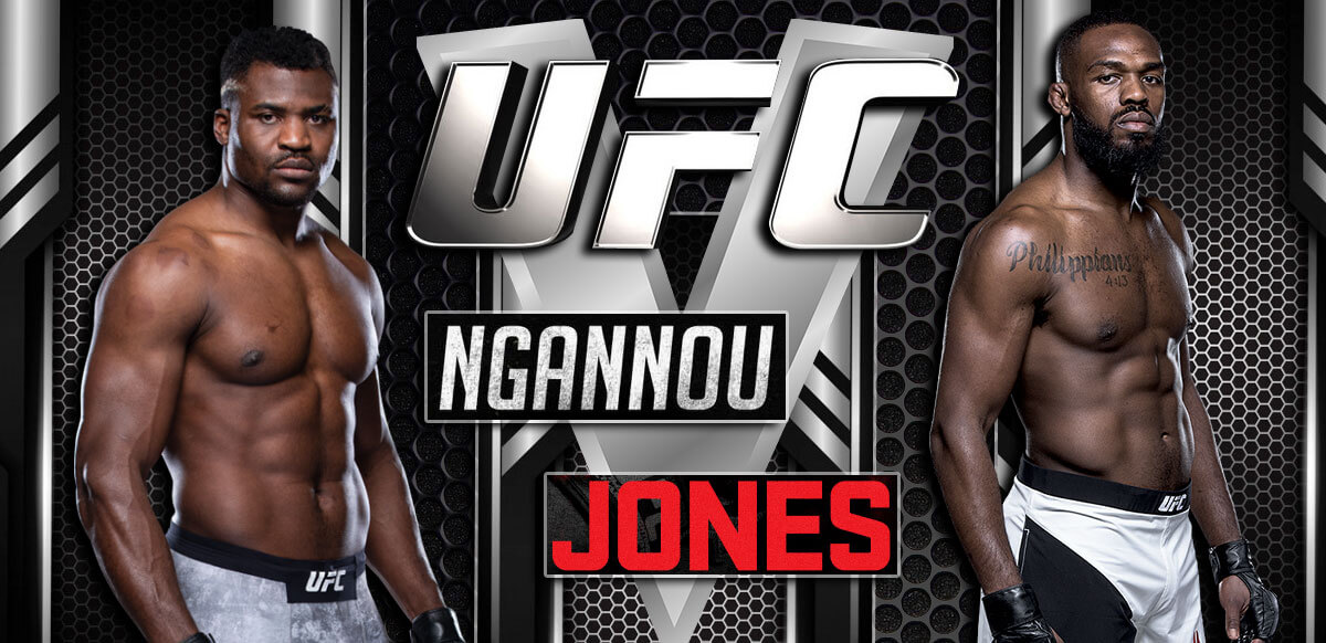 Ngannou And Jones Steel UFC Background