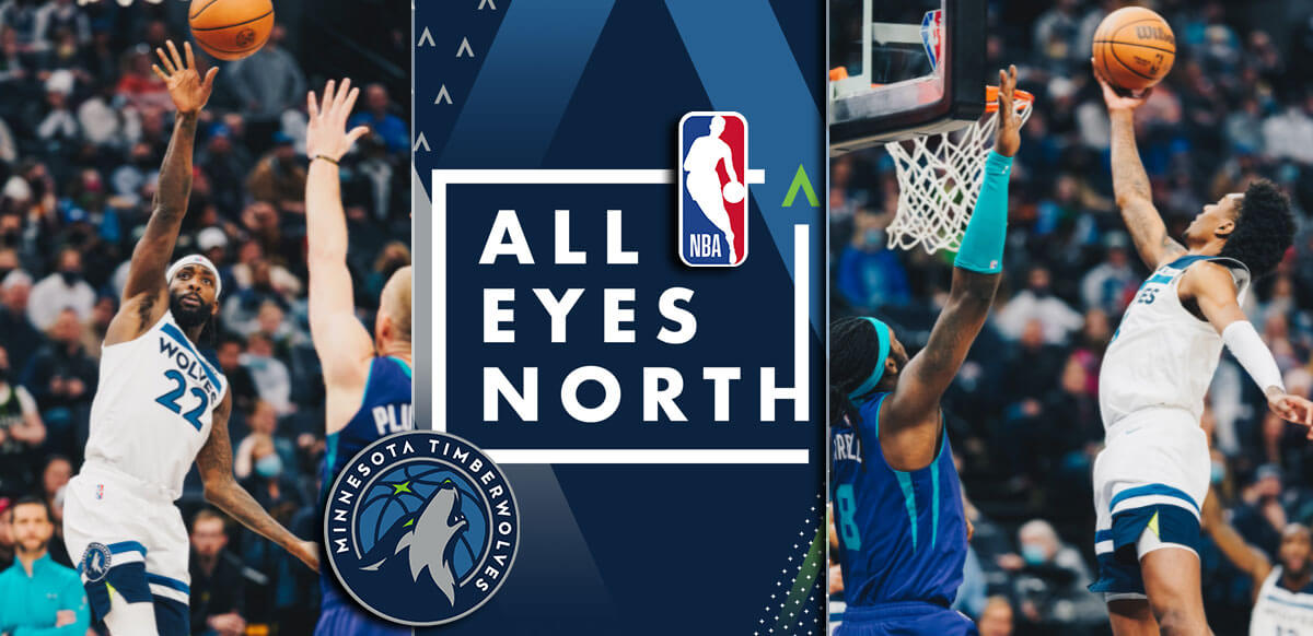 All Eyes North Hornets-and Timberwolves Background