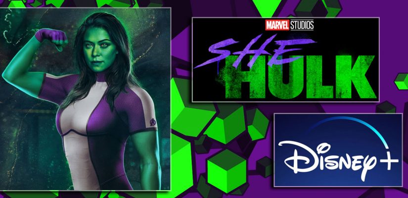 She Hulk Marvel Disney Purple Green Background