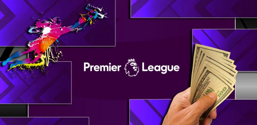 Soccer Betting Premier League Purple Background