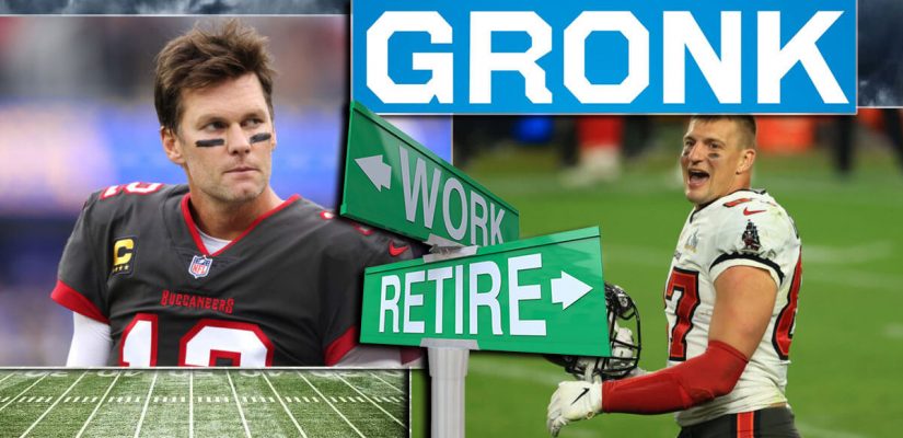 Tom Brady And Gronk Work Retirement Football Background