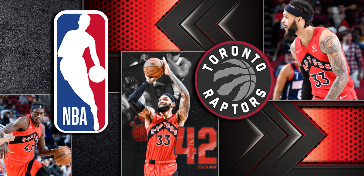 Toronto Raptors NBA Red Steel Logo Background