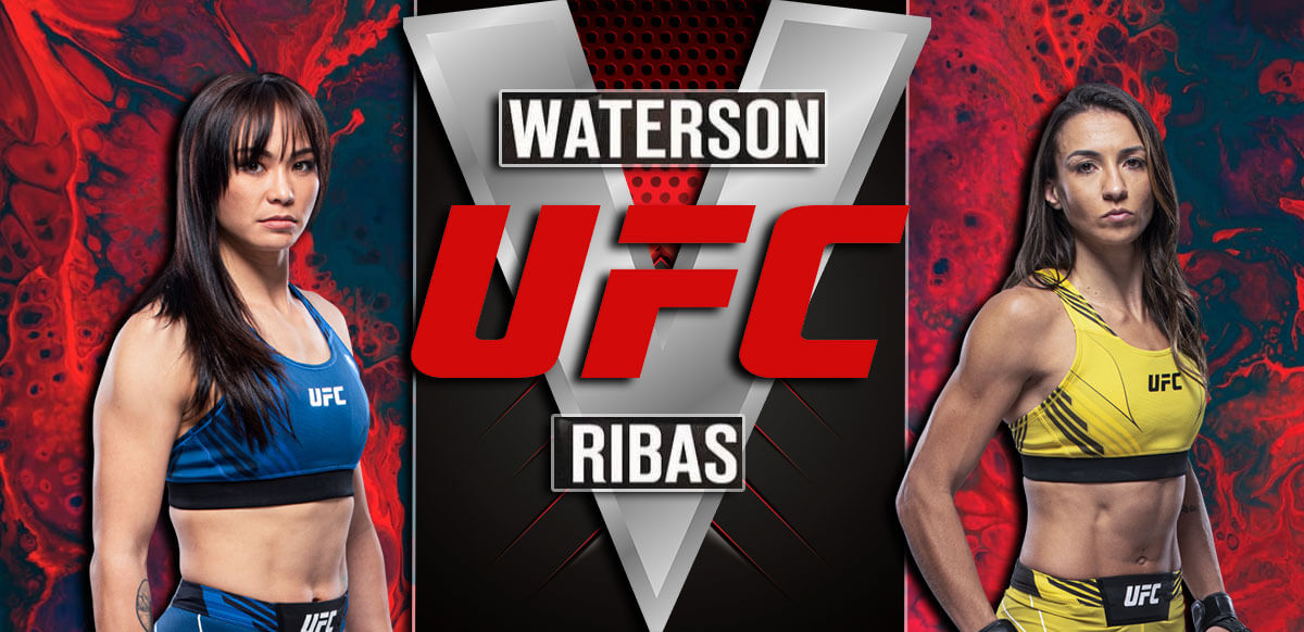 Waterson V Ribas Red UFC Background