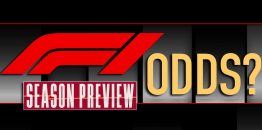 F1 Season Preview Odds Red Background