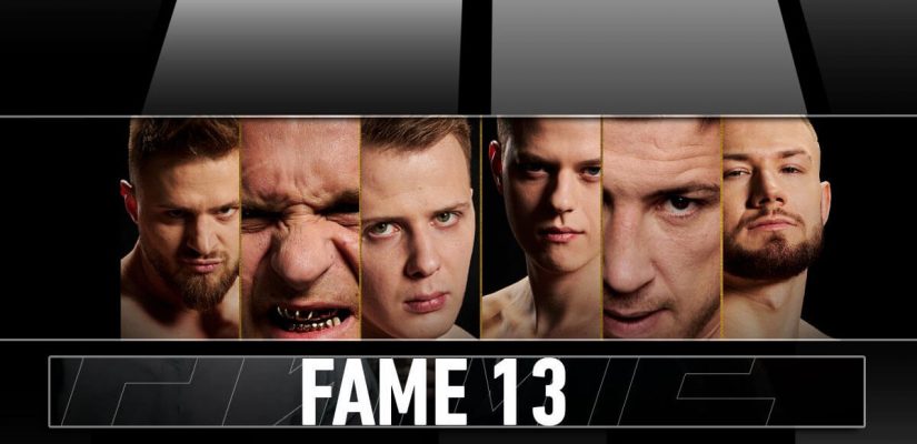 Fame 13 MMA Black Steel Background