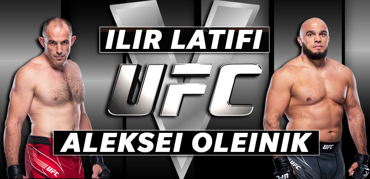 Ilir Latifi UFC Aleksei Oleinik Silver Background