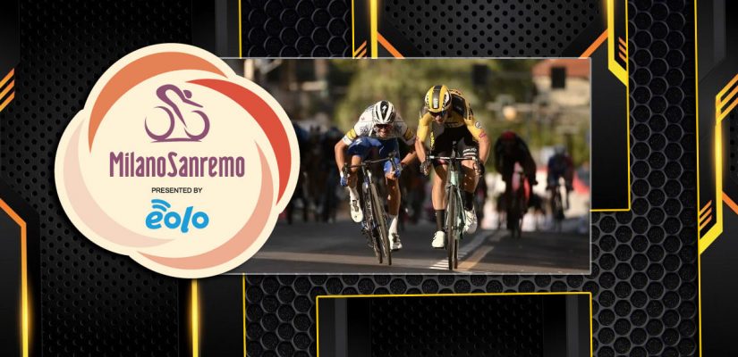 Milano San Remo Cycling Yellow Background