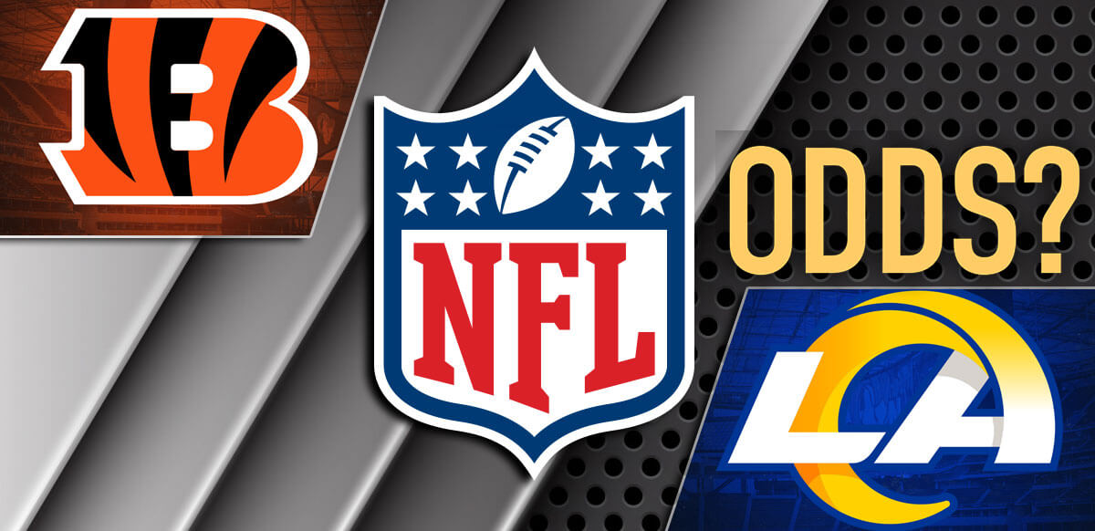 NFL Logo Bengals Rams Odds Background