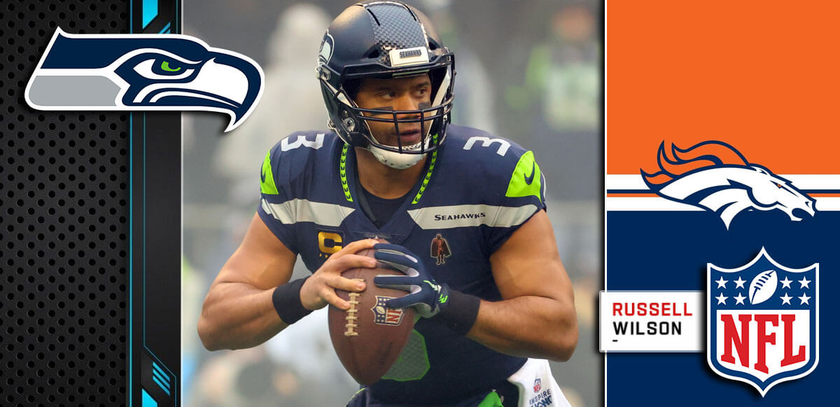 Seahawks And Denver Broncos With Russel Wilson