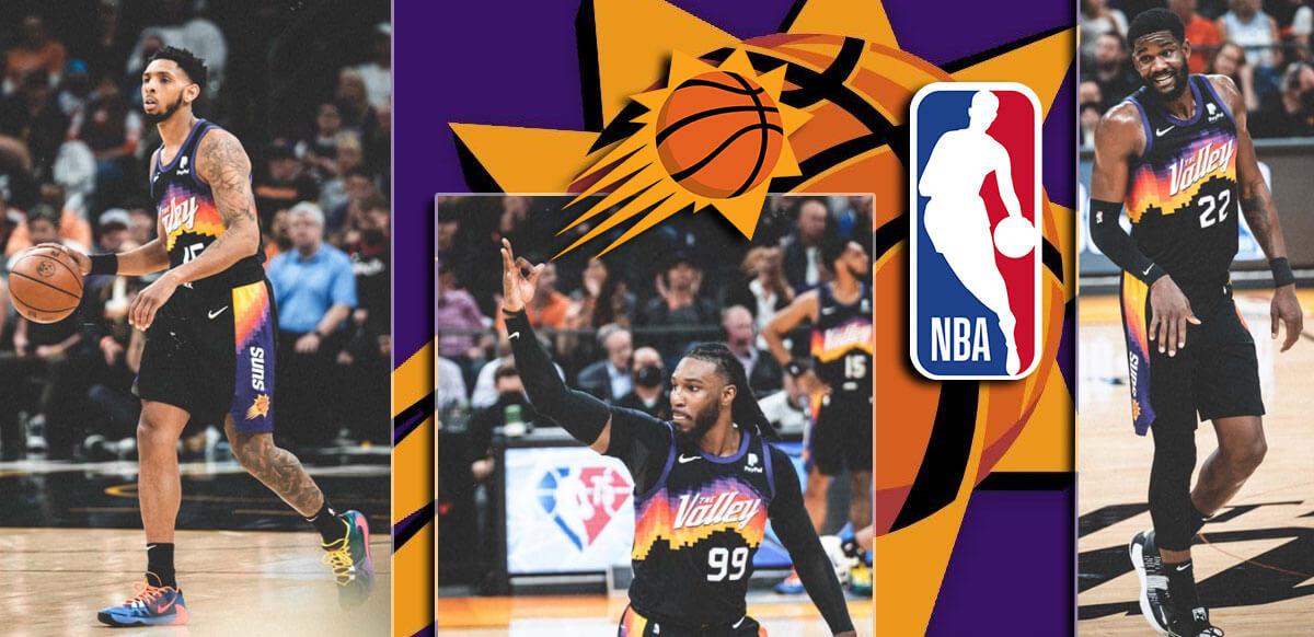 Suns NBA Logo With Purple Background