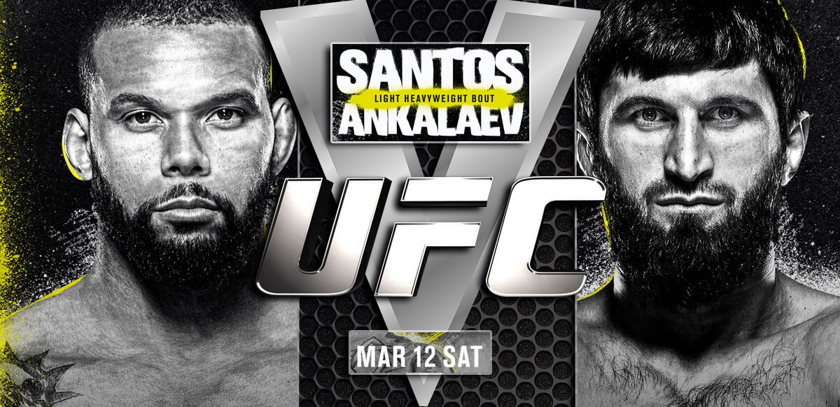 UFC Silver Yellow Santos V Ankalaev