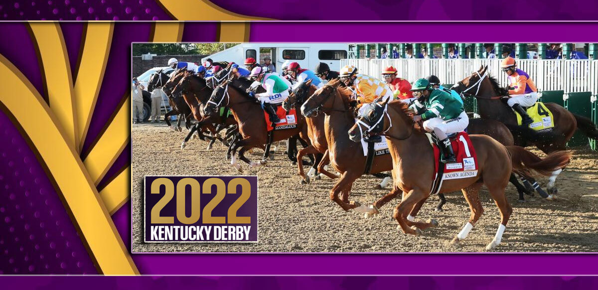 2022 Kentucky Derby Purple Background