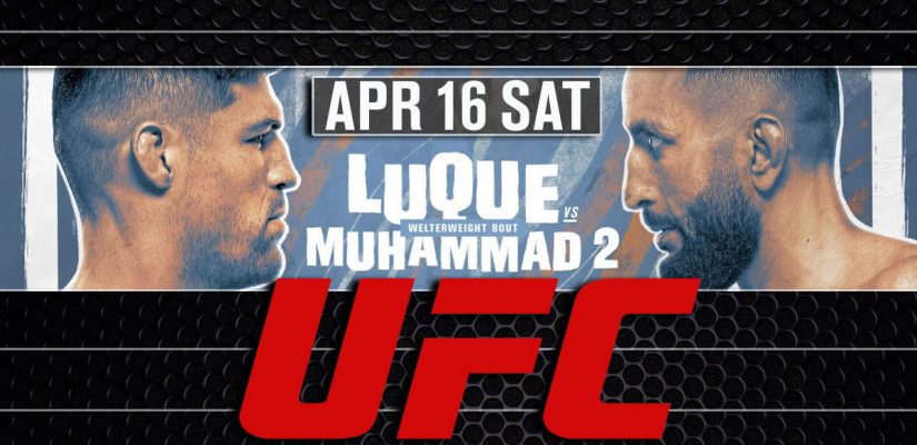 April 16 Luque Vs Muhammad Red UFC Background