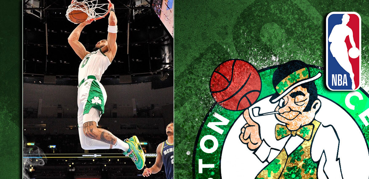 Celtics Vs Grizzlies NBA Green Background