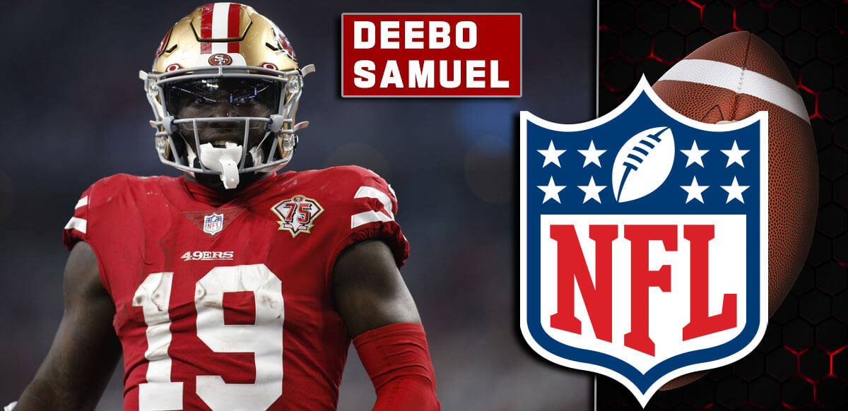 Deebo Samuel Red NFL Background