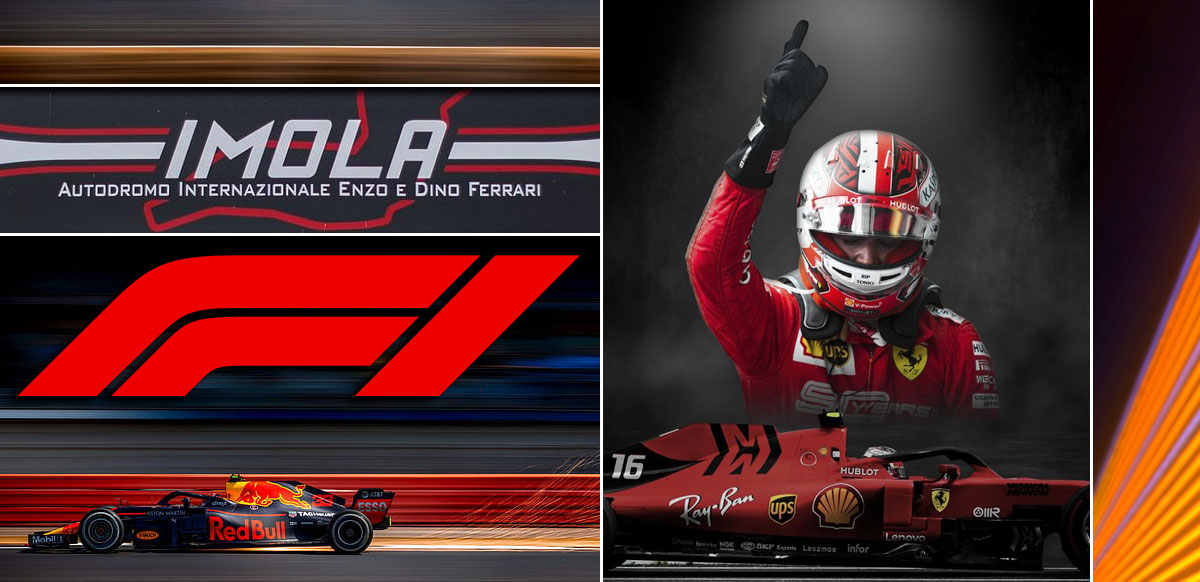 F1 Imola Background Leclerc