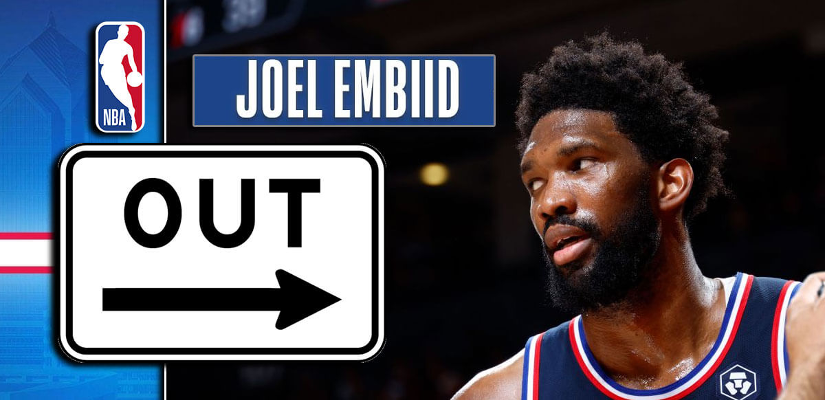 Joel Embiid Out NBA Logo