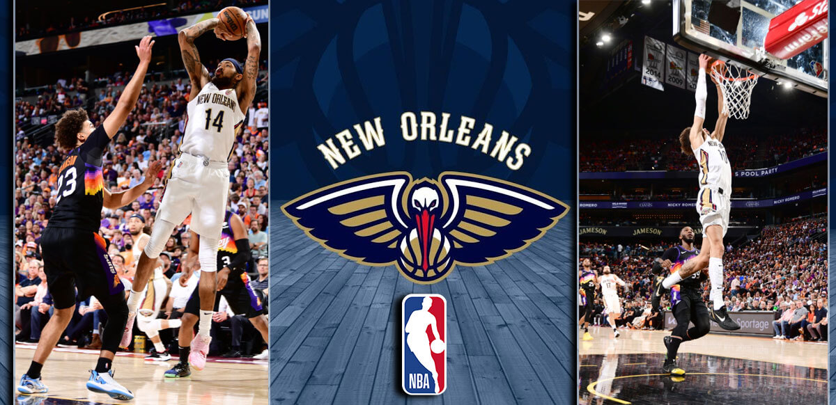 New Orleans Pelicans Vs Suns NBA Background