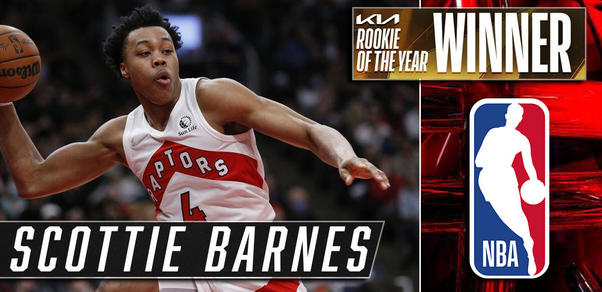 Scottie Barnes Rookie Of The Year Background