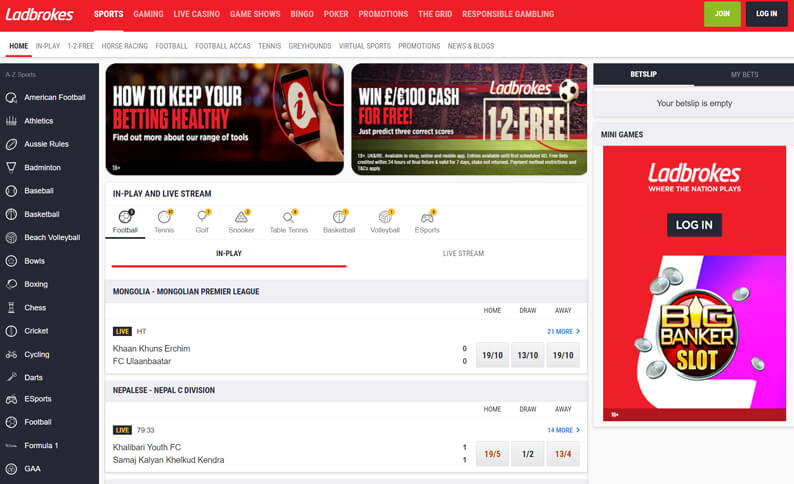 Ladbrokes betting rules baseball dash assembly