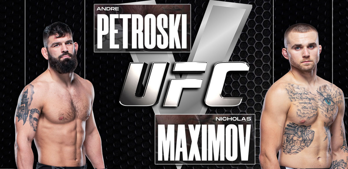 Andre Petroski V Nick Maximov Silver UFC Background