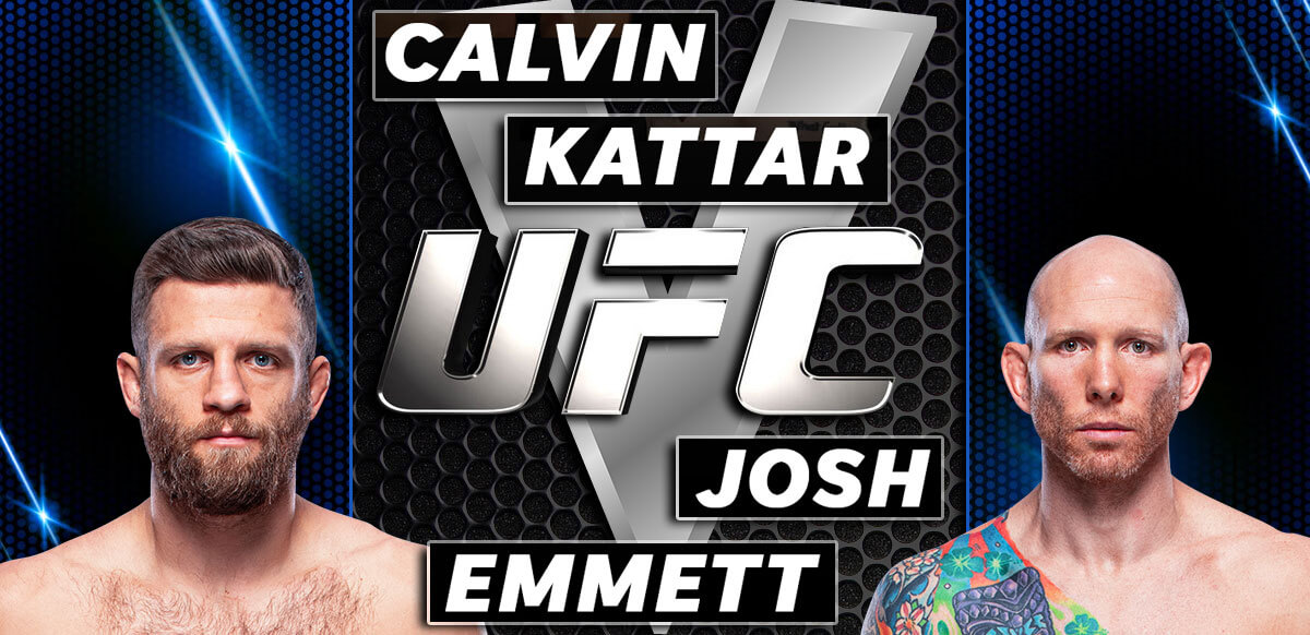 Calvin Kattar V Josh Emmett Silver UFC Background