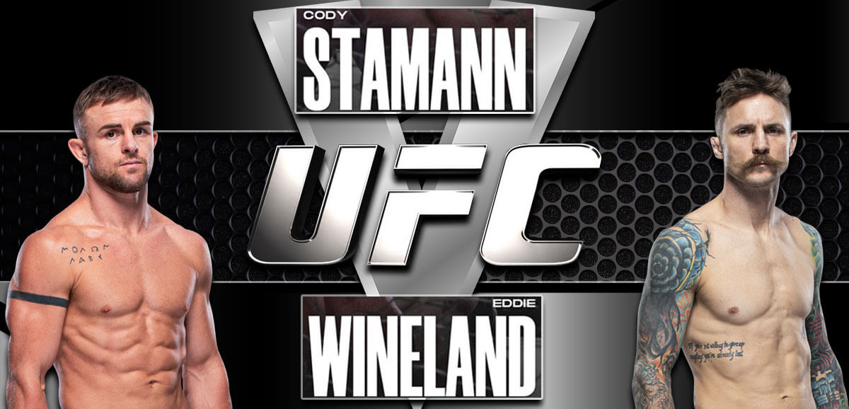Cody Stamann V Eddie Wineland Silver UFC Background