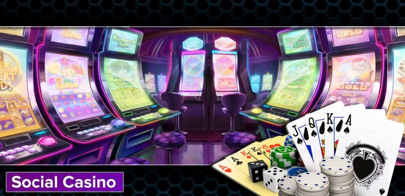 Social Virtual Casino Slots Background