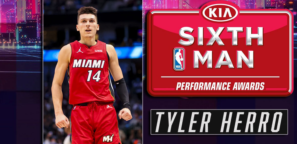 Tyler Herro Sixth Man Miami Heat Background