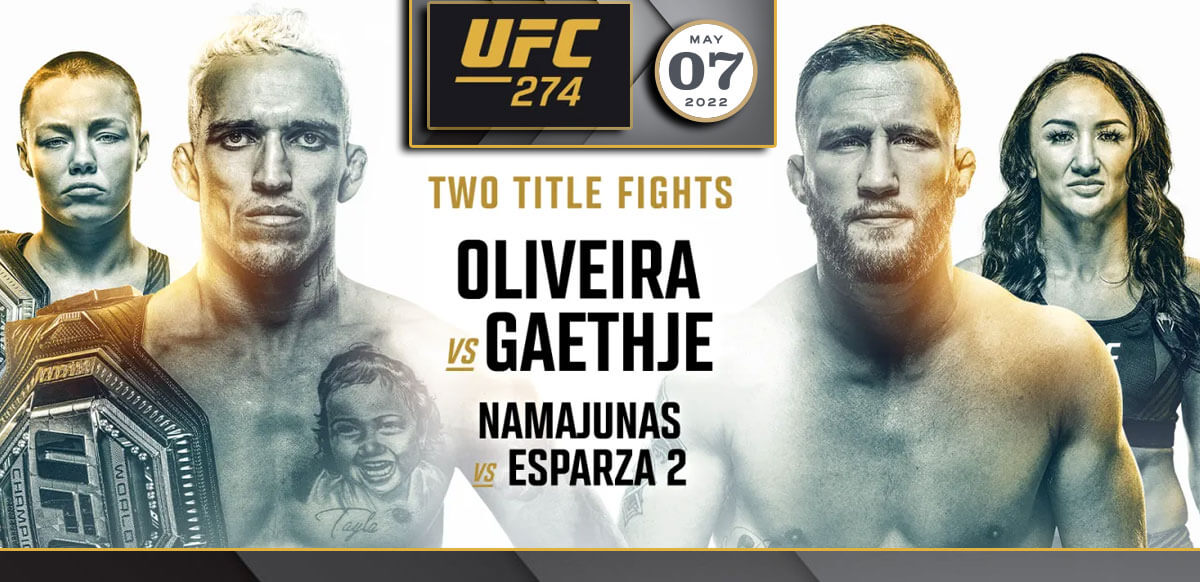 UFC 274 May 7 Oliveira Vs Gaethje