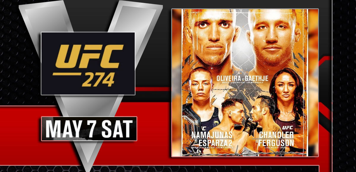 UFC 274 Red MMA Background