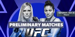 UFC Preliminary Matches May 21