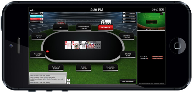 BetOnline Poker - Mobile Device - iPhone