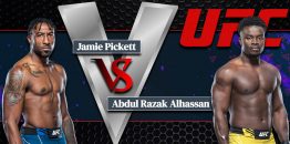 Jamie Pickett Vs Razak Al Hassan UFC Background