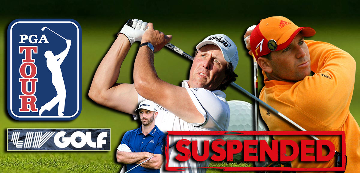 PGA Tour LIV Golf Suspended
