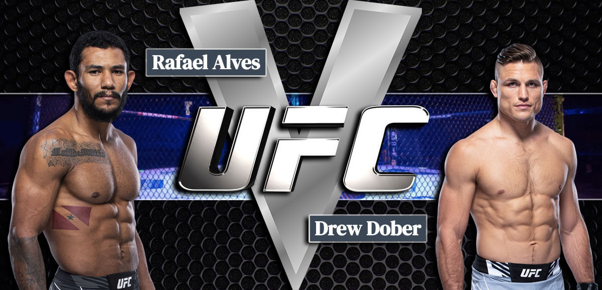 Rafael Alves V Drew Dober Silver UFC Background