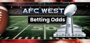 AFC West Betting Odds Football Background