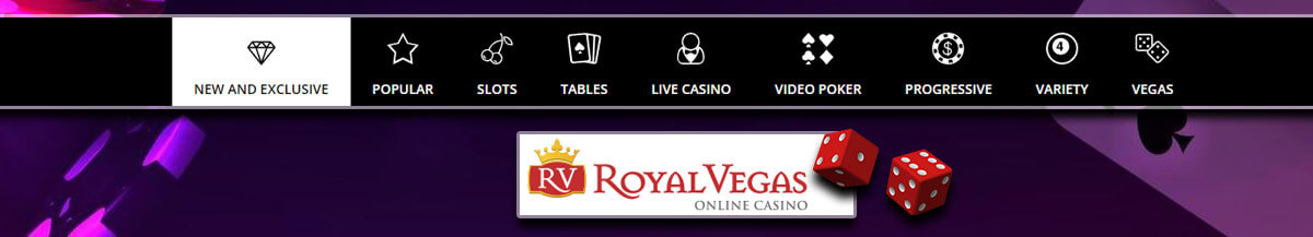 Royal Vegas Casino Games Banner