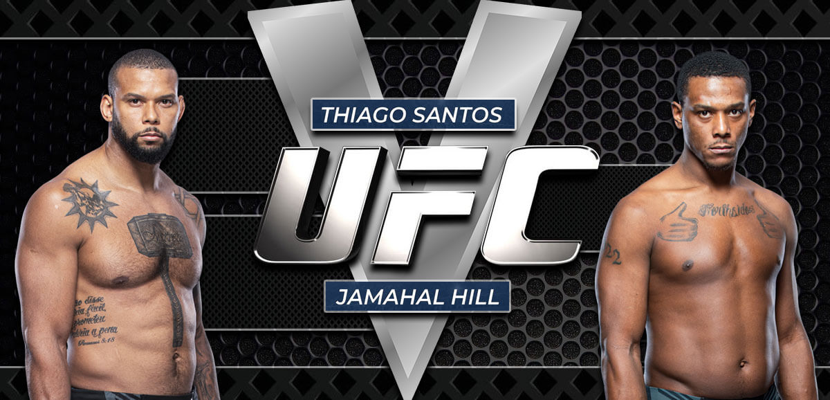 Thiago Santos V Jamahal Hill UFC Background
