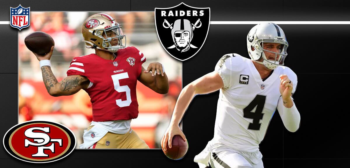 49ers Raiders Carr Lance NFL Background