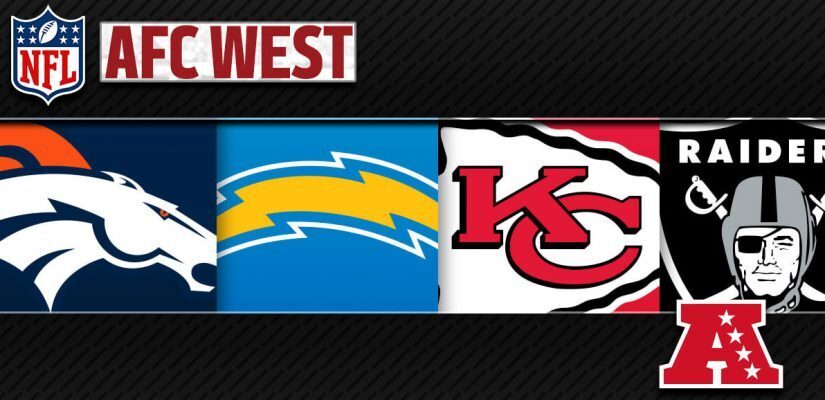 NFL AFC West Broncos Chargers Chiefs Raiders