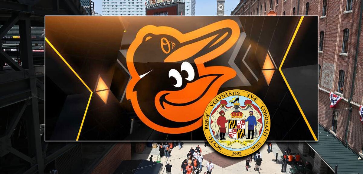 Orioles Maryland State Seal Bar Latar Belakang