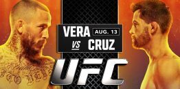 Vera Vs Cruz UFC Aug 13